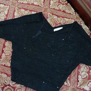 Loft Quarter sleeve sweater sparkles